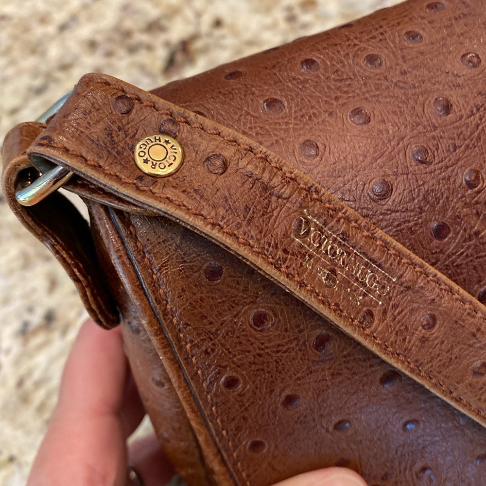 Vintage Victor Hugo Ostrich Leather Purse - Picture 9 of 15